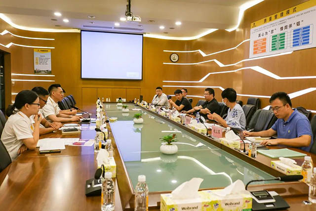 佛山市南海区经促局,尼得科集团领导一行莅临华昌集团考察交流