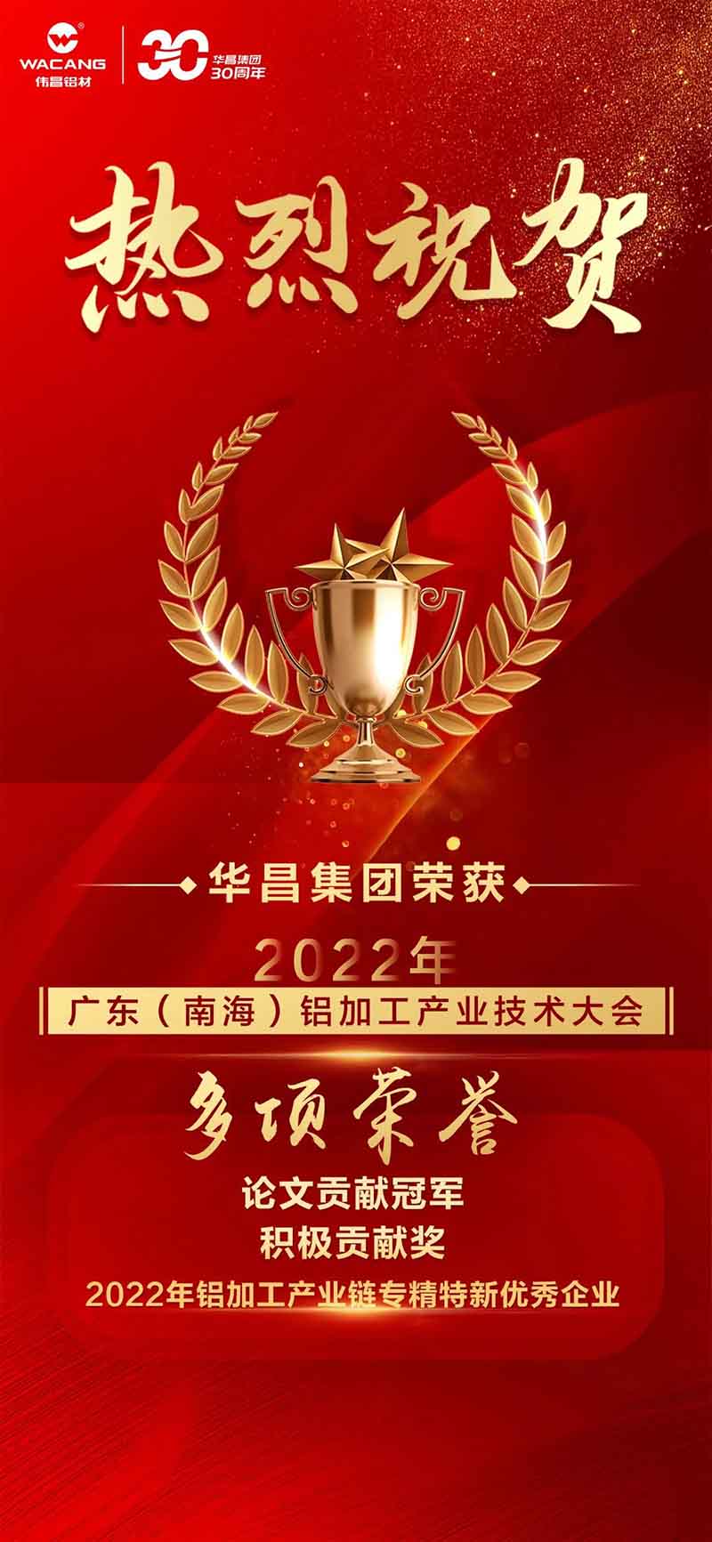 精彩铝途 载誉而行 | 2022年广东(南海)铝加工产业技术大会，华昌集团荣获多项荣誉